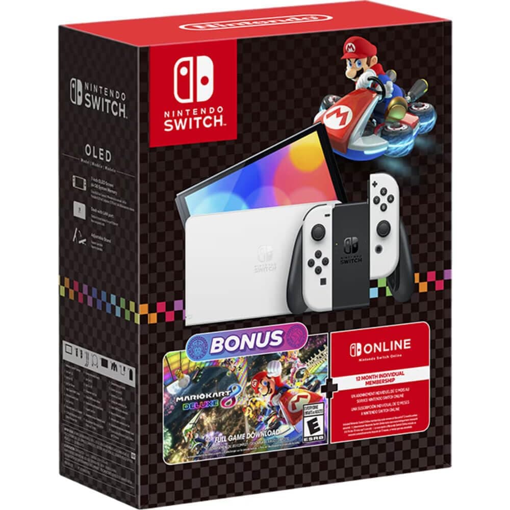 image-Nintendo Switch™ - OLED Model Mario Kart™ 8 Deluxe Bundle
