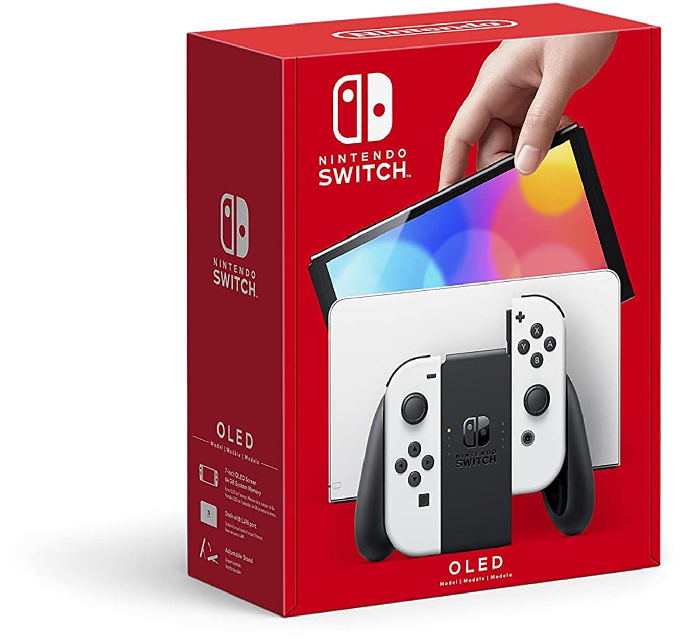 image-Nintendo Switch - OLED Model w/White Joy-Con