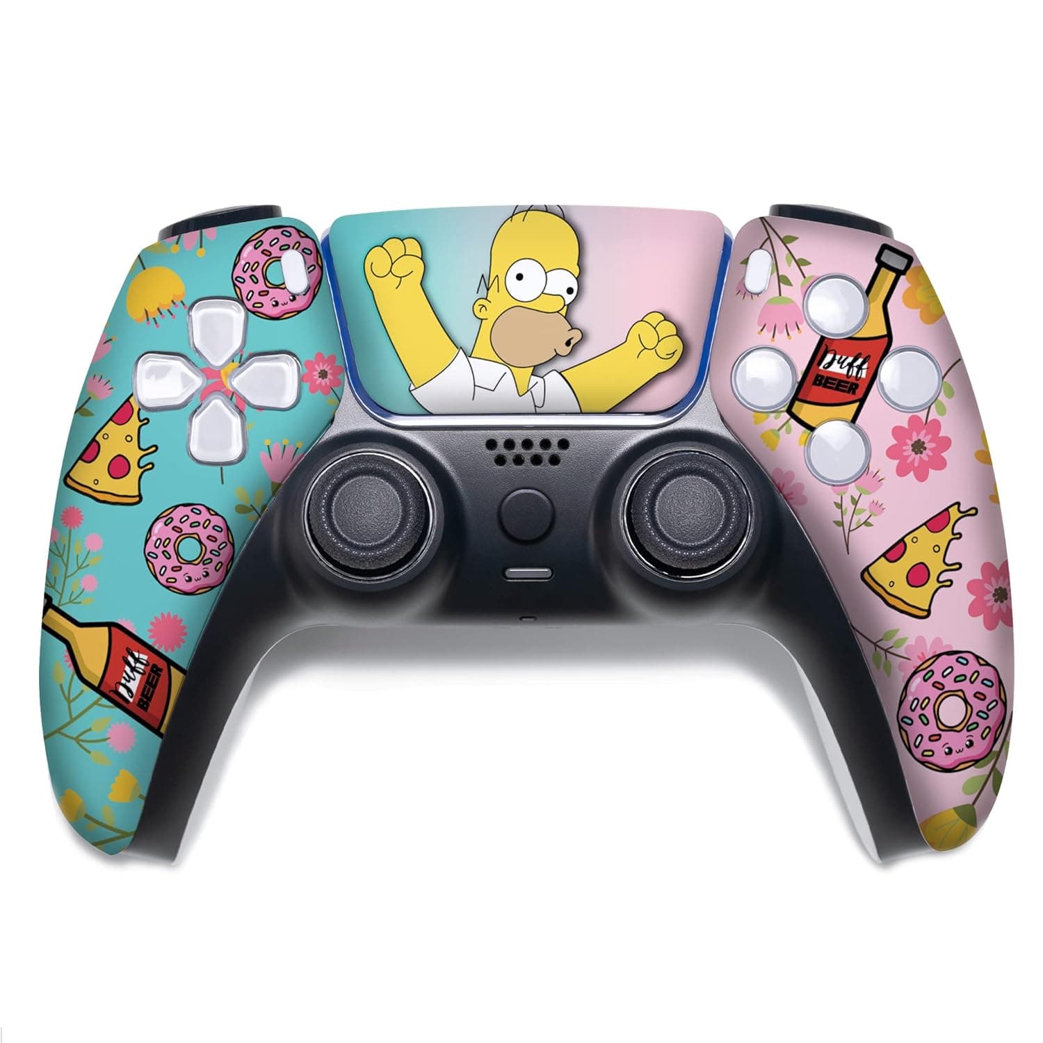 image-BABY CUDDLE BOX Simpsson Custom PS-5 Controller Wireless compatible with Play-Station 5 Console by BCB Controllers | Proudly Customized in USA with Permanent HYDRO-DIP Printing (NOT JUST A SKIN)