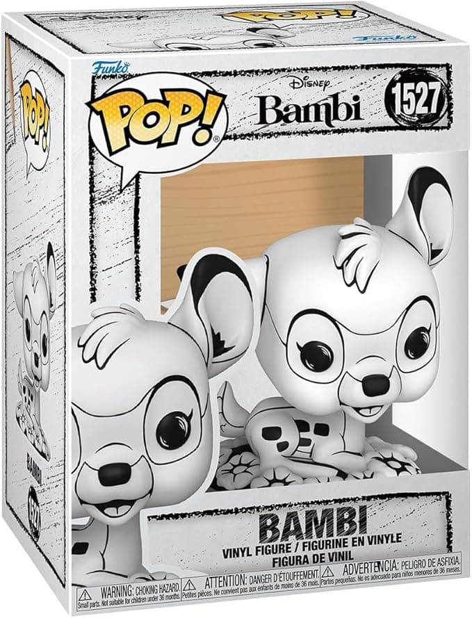 image-Funko POP Disney: Sketched - Bambi - Collectable Vinyl Figure - Gift Idea - Official Merchandise - for Kids & Adults - Movies Fans - Model Figure for Collectors and Display