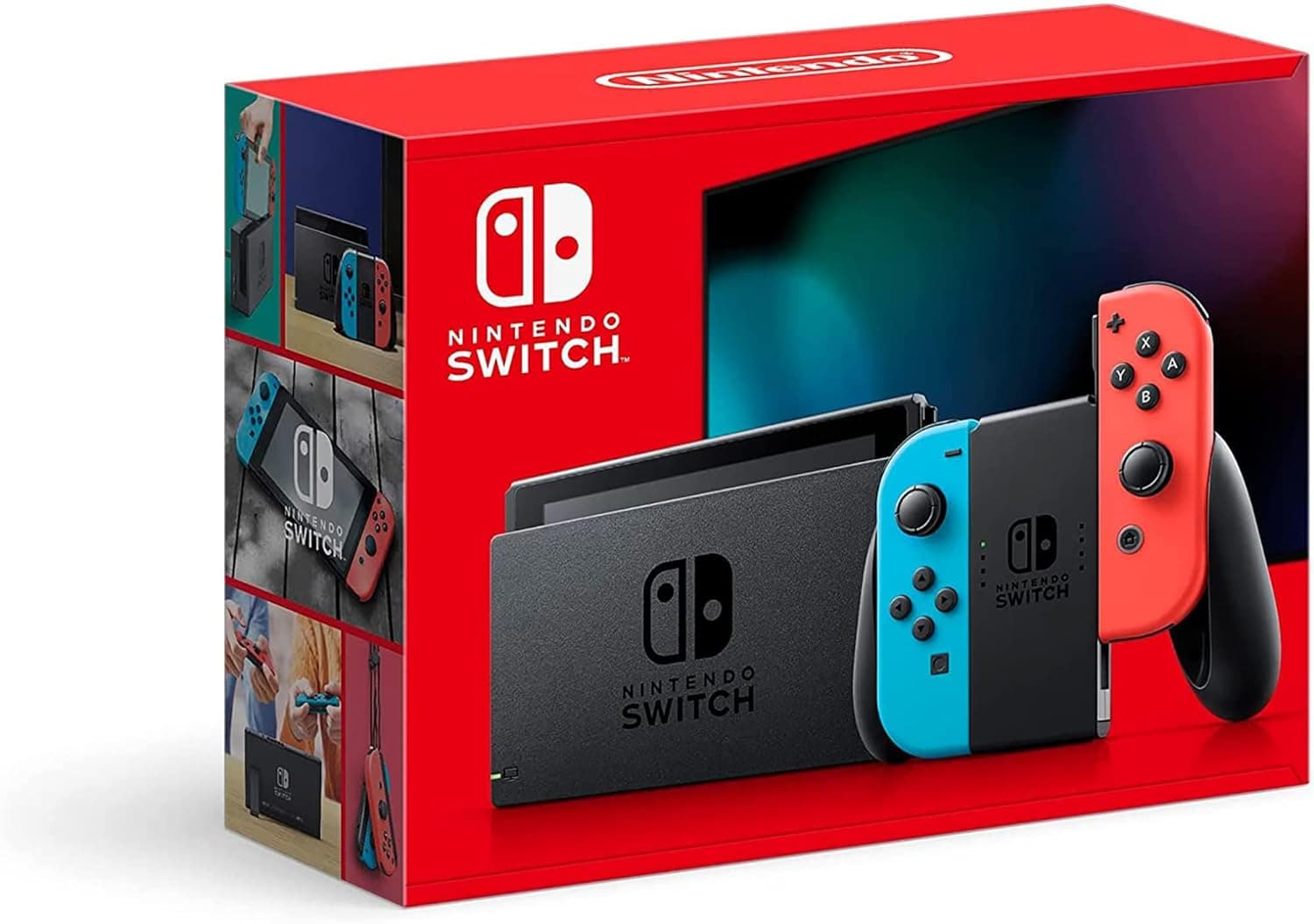 image-Nintendo Switch™ with Neon Blue and Neon Red Joy-Con